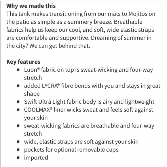 Lululemon city tank barely pink color - Picture 3 of 5